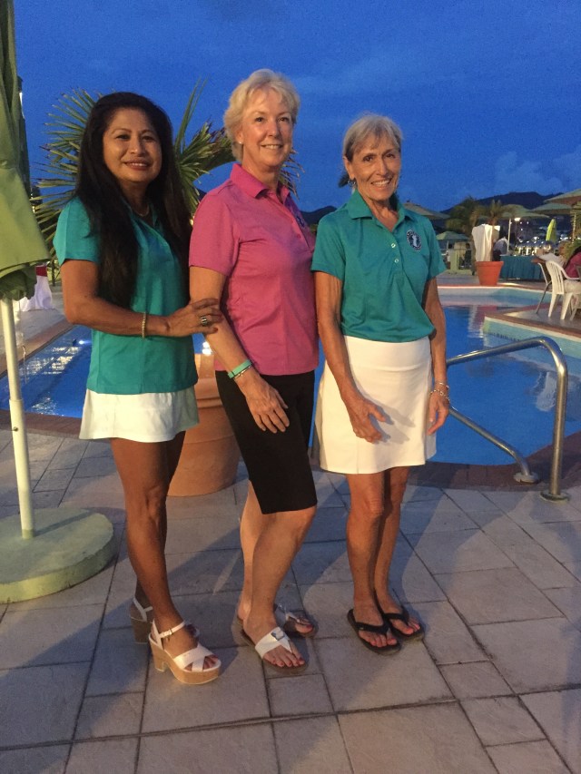 The ECGA St. Thomas Women's team! Bootsie Prendergast, Julie Caproni and Savanna Coldreck. 